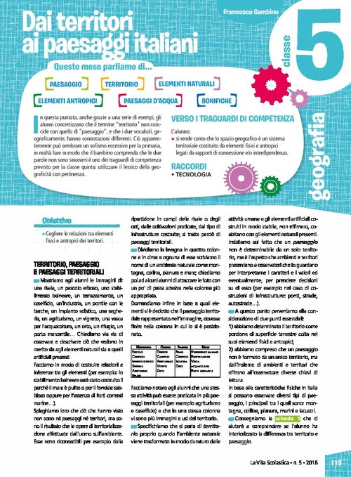 Dai territori ai paesaggi italiani | Giunti Scuola Dai territori ai paesaggi italiani | Giunti Scuola