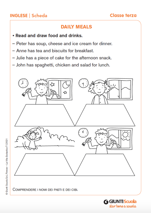 Daily meals | Giunti Scuola Daily meals | Giunti Scuola
