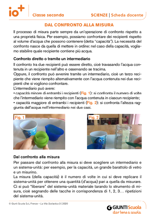 Dal confronto alla misura | Giunti Scuola Dal confronto alla misura | Giunti Scuola
