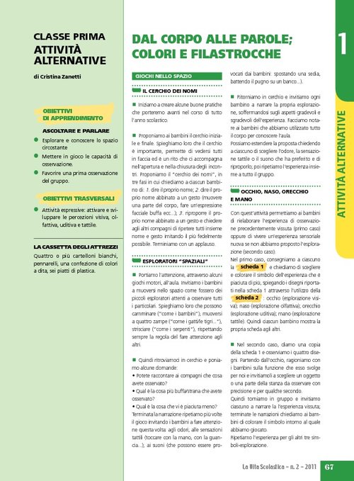 Dal corpo alle parole; colori e filastrocche | Giunti Scuola Dal corpo alle parole; colori e filastrocche | Giunti Scuola
