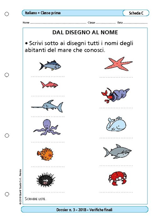 Dal disegno al nome | Giunti Scuola Dal disegno al nome | Giunti Scuola