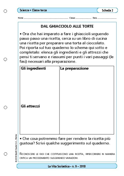 Dal ghiaccio alle torte | Giunti Scuola Dal ghiaccio alle torte | Giunti Scuola