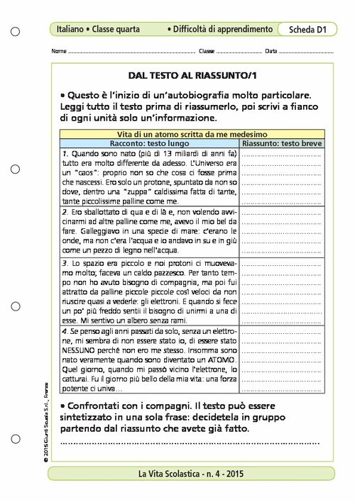 Dal testo al riassunto/1 | Giunti Scuola Dal testo al riassunto/1 | Giunti Scuola