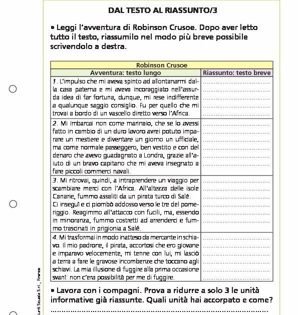 Dal testo al riassunto/3 | Giunti Scuola