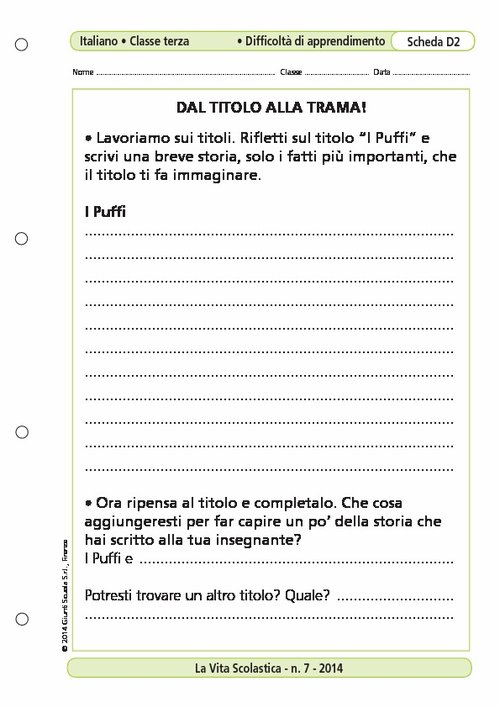 Dal titolo alla trama! | Giunti Scuola