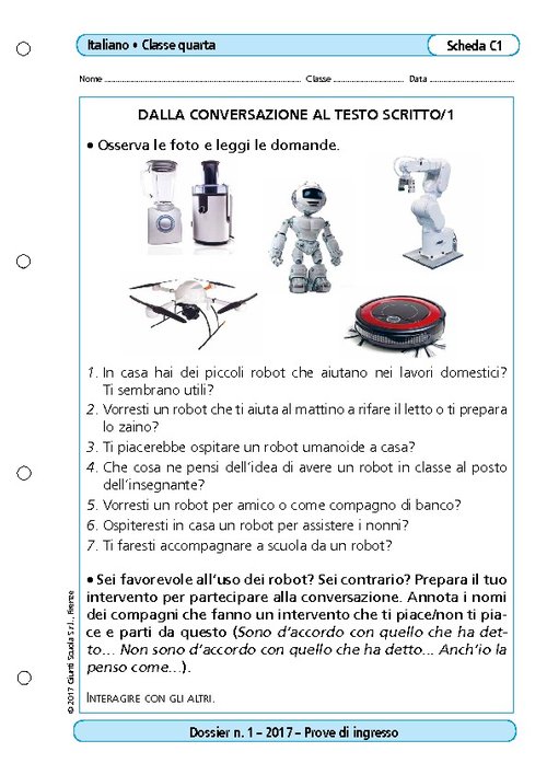 Dalla conversazione al testo scritto/1 | Giunti Scuola Dalla conversazione al testo scritto/1 | Giunti Scuola