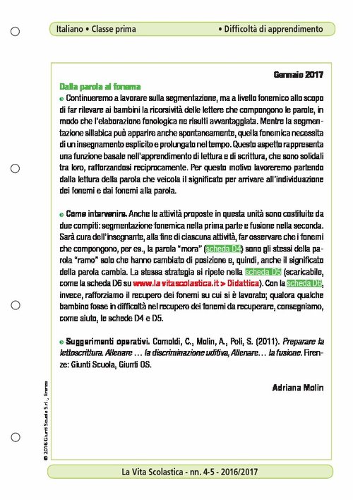 Dalla parola al fonema | Giunti Scuola Dalla parola al fonema | Giunti Scuola