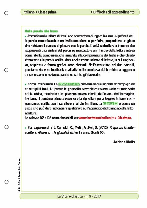 Dalla parola alla frase | Giunti Scuola Dalla parola alla frase | Giunti Scuola