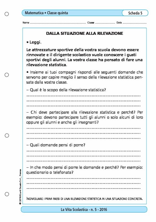 Dalla situazione alla rilevazione | Giunti Scuola Dalla situazione alla rilevazione | Giunti Scuola