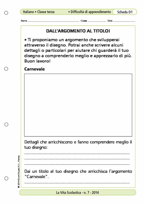 Dall'argomento al titolo! | Giunti Scuola Dall'argomento al titolo! | Giunti Scuola