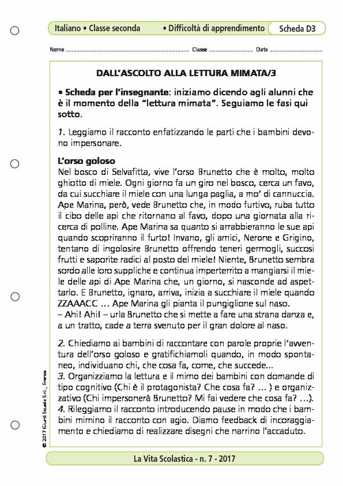 Dall'ascolto alla lettura mimata/3 | Giunti Scuola Dall'ascolto alla lettura mimata/3 | Giunti Scuola