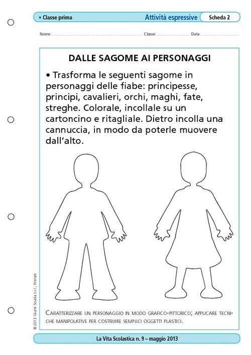 Dalle sagome ai personaggi | Giunti Scuola Dalle sagome ai personaggi | Giunti Scuola