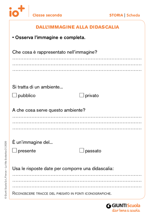 Dall'immagine alla didascalia | Giunti Scuola
