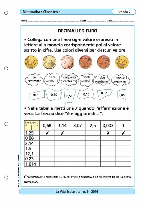 Decimali ed euro | Giunti Scuola Decimali ed euro | Giunti Scuola