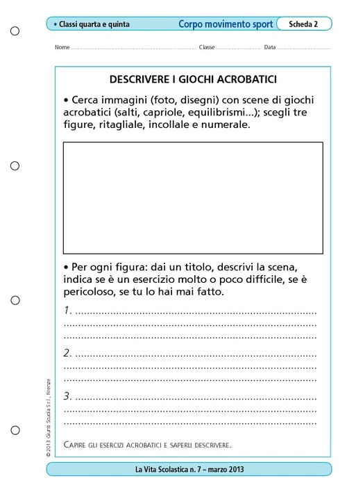 Descrivere i giochi acrobatici | Giunti Scuola Descrivere i giochi acrobatici | Giunti Scuola