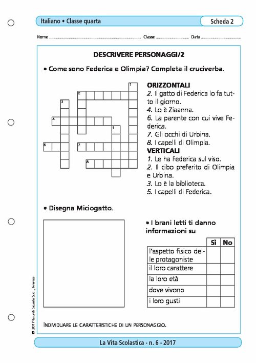 Descrivere personaggi/2 | Giunti Scuola Descrivere personaggi/2 | Giunti Scuola