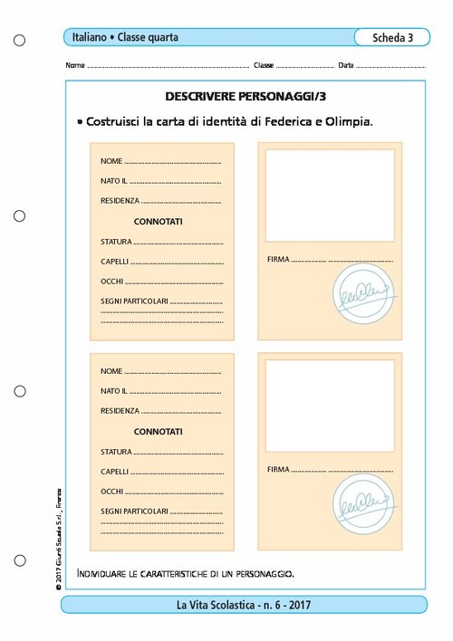 Descrivere personaggi/3 | Giunti Scuola Descrivere personaggi/3 | Giunti Scuola