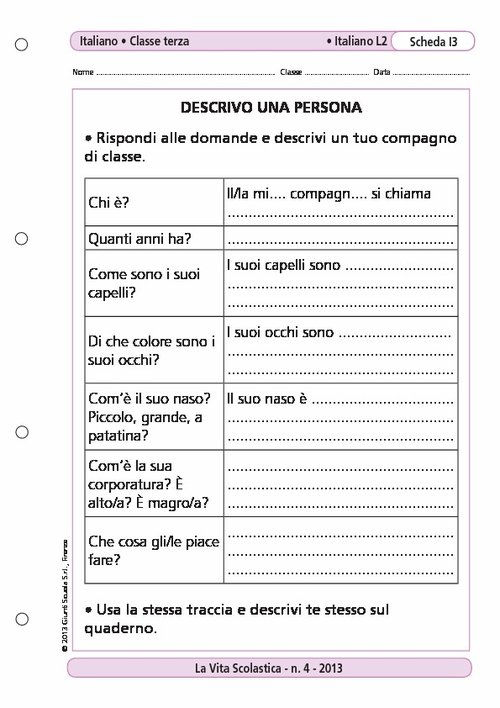 Descrivo una persona | Giunti Scuola
