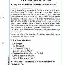 Descrizione di un giocattolo Giunti Scuola