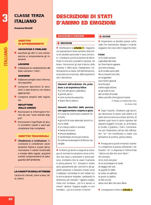 Descrizioni di stati d'animo ed emozioni | Giunti Scuola Descrizioni di stati d'animo ed emozioni | Giunti Scuola