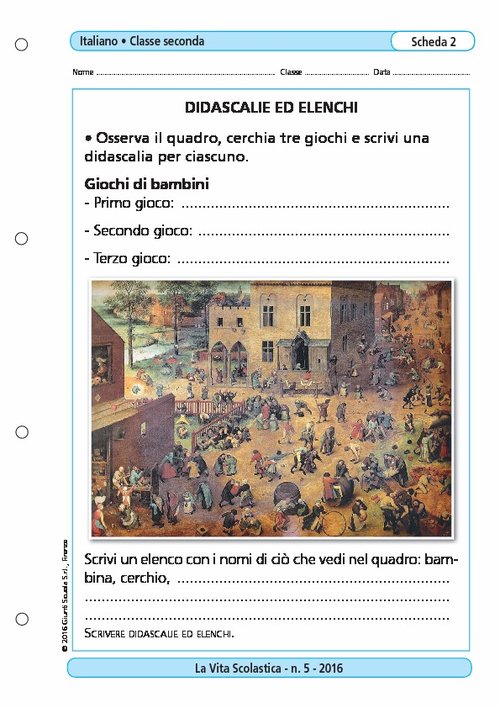Didascalie ed elenchi | Giunti Scuola Didascalie ed elenchi | Giunti Scuola