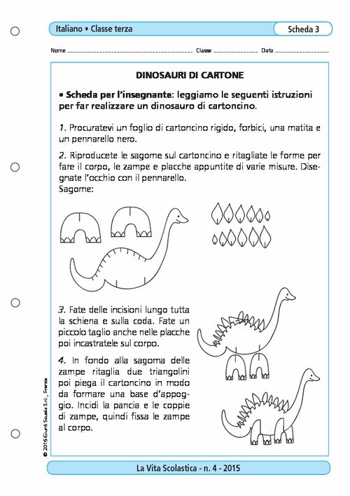 Dinosauri di cartone | Giunti Scuola Dinosauri di cartone | Giunti Scuola