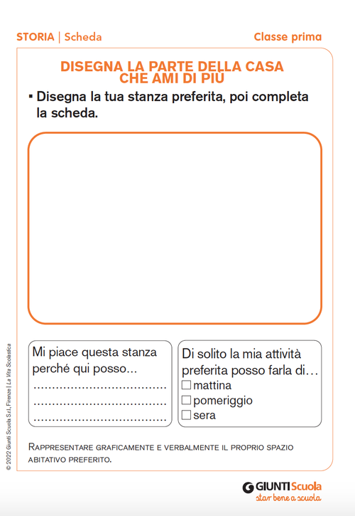 Disegna la parte della casa che ami di più | Giunti Scuola Disegna la parte della casa che ami di più | Giunti Scuola