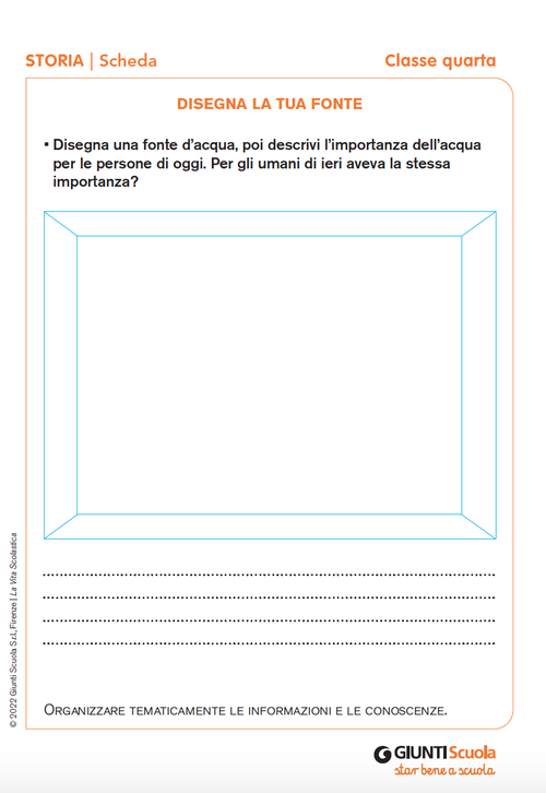 Disegna la tua fonte | Giunti Scuola Disegna la tua fonte | Giunti Scuola