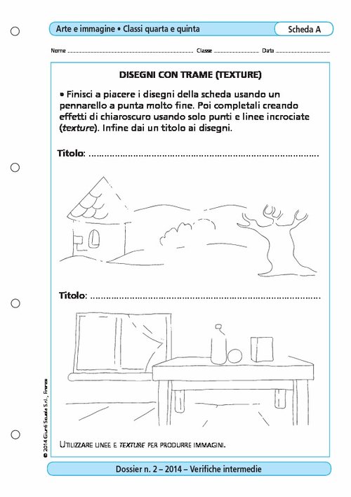 Disegni con trame (texture) | Giunti Scuola Disegni con trame (texture) | Giunti Scuola