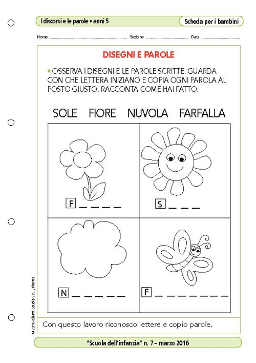 Disegni e parole | Giunti Scuola Disegni e parole | Giunti Scuola