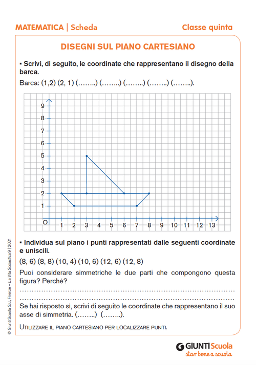 Disegni sul piano cartesiano | Giunti Scuola Disegni sul piano cartesiano | Giunti Scuola