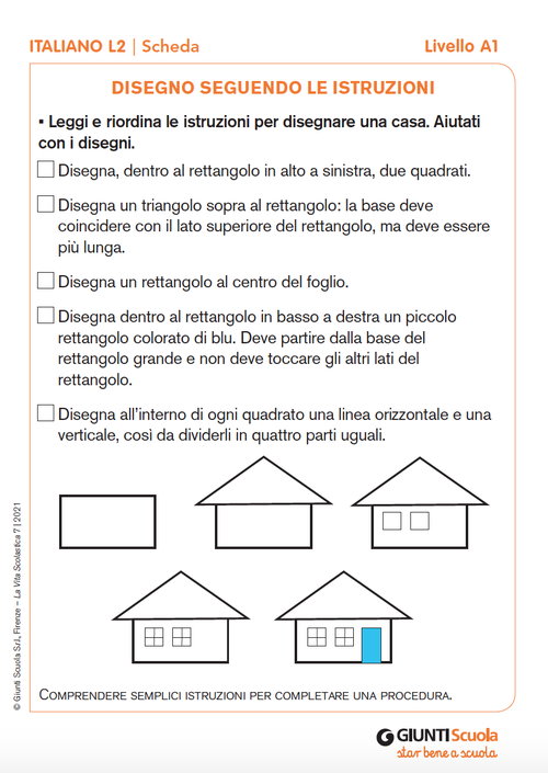 Disegno seguendo le istruzioni | Giunti Scuola Disegno seguendo le istruzioni | Giunti Scuola