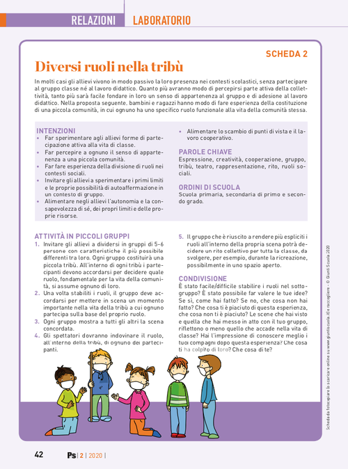 Diversi ruoli nella tribù | Giunti Scuola Diversi ruoli nella tribù | Giunti Scuola