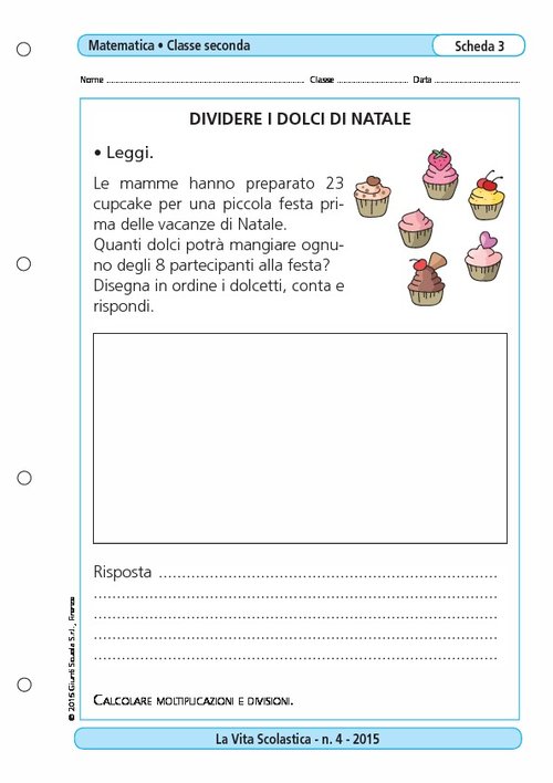 Dividere i dolci di Natale | Giunti Scuola Dividere i dolci di Natale | Giunti Scuola