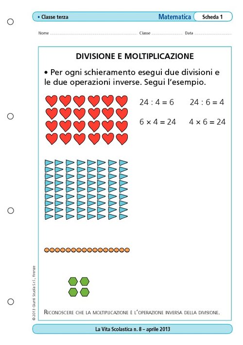 Divisione e moltiplicazione | Giunti Scuola Divisione e moltiplicazione | Giunti Scuola