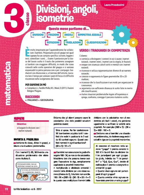 Divisioni, angoli, isometrie | Giunti Scuola Divisioni, angoli, isometrie | Giunti Scuola