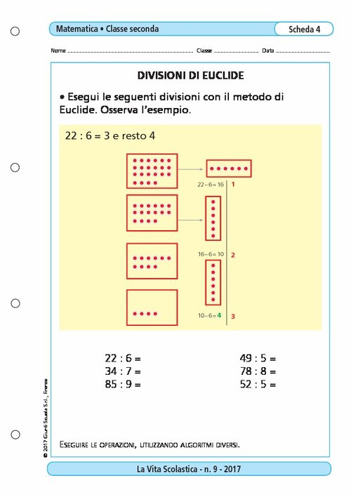 Divisioni di Euclide | Giunti Scuola Divisioni di Euclide | Giunti Scuola
