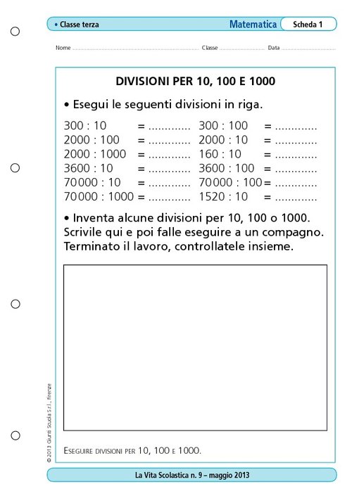 Divisioni per 10, 100 e 1000 | Giunti Scuola Divisioni per 10, 100 e 1000 | Giunti Scuola