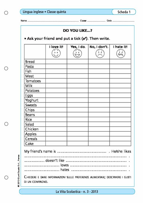 Do you like... ? | Giunti Scuola Do you like... ? | Giunti Scuola