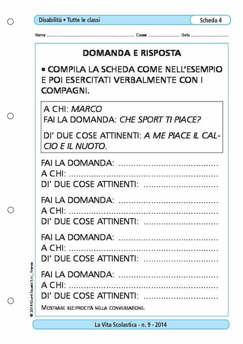 Domanda e risposta | Giunti Scuola Domanda e risposta | Giunti Scuola