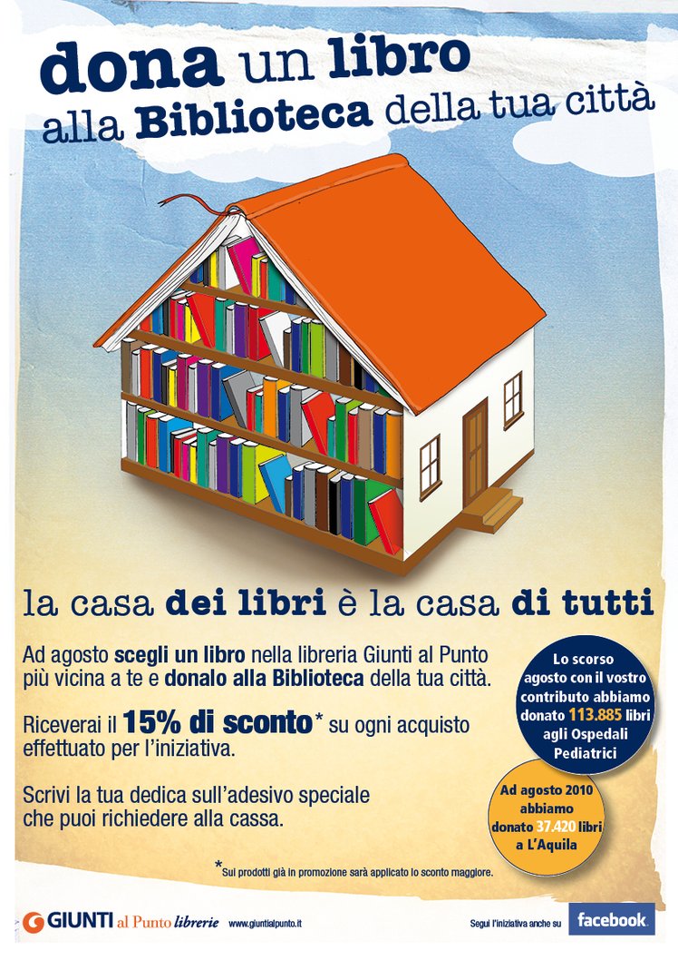 Dona un libro alla biblioteca della tua città | Giunti Scuola Dona un libro alla biblioteca della tua città | Giunti Scuola
