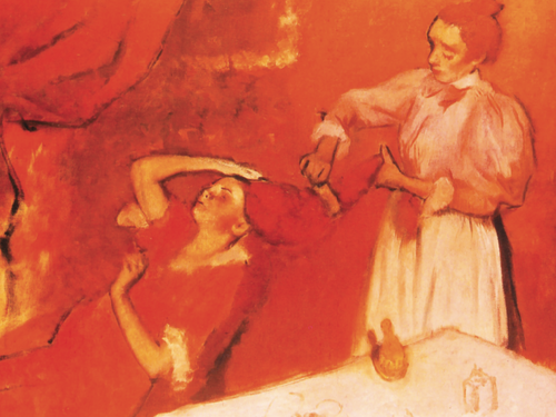 Donna alla toeletta che si fa pettinare (Edgar Degas) | Giunti Scuola