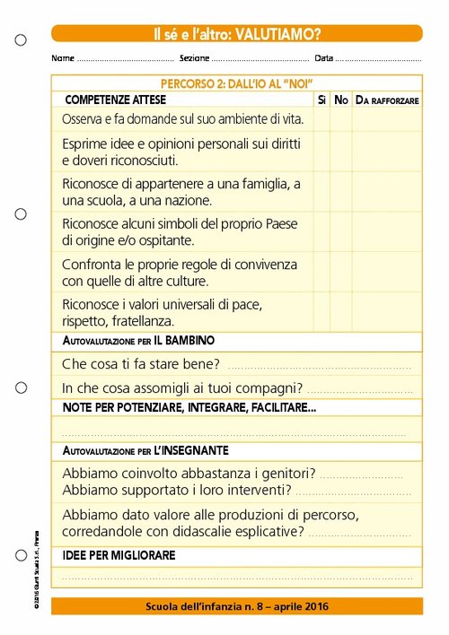 Dossier Valutiamo? - Strumenti (gen-apr 2016) | Giunti Scuola Dossier Valutiamo? - Strumenti (gen-apr 2016) | Giunti Scuola