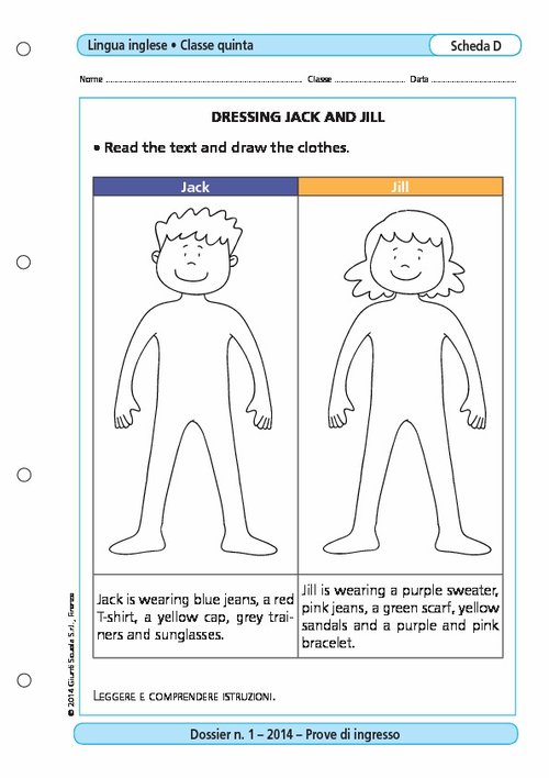 Dressing Jack and Jill | Giunti Scuola Dressing Jack and Jill | Giunti Scuola