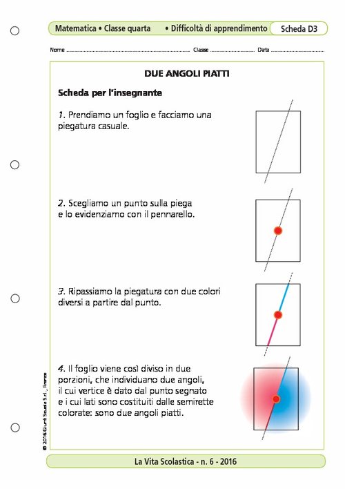 Due angoli piatti | Giunti Scuola Due angoli piatti | Giunti Scuola