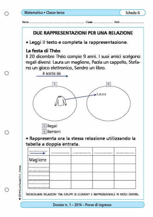 Due rappresentazioni per una relazione | Giunti Scuola Due rappresentazioni per una relazione | Giunti Scuola