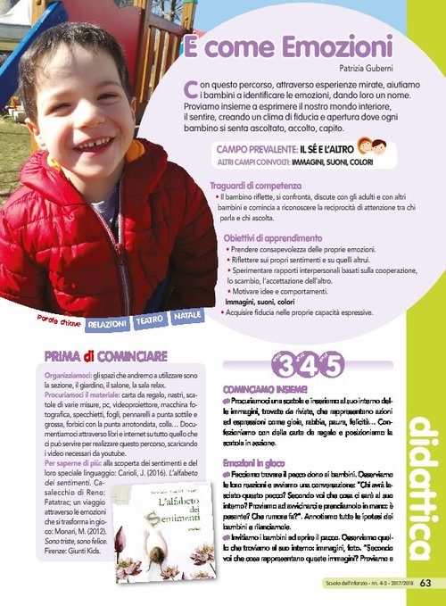 E come Emozioni | Giunti Scuola E come Emozioni | Giunti Scuola
