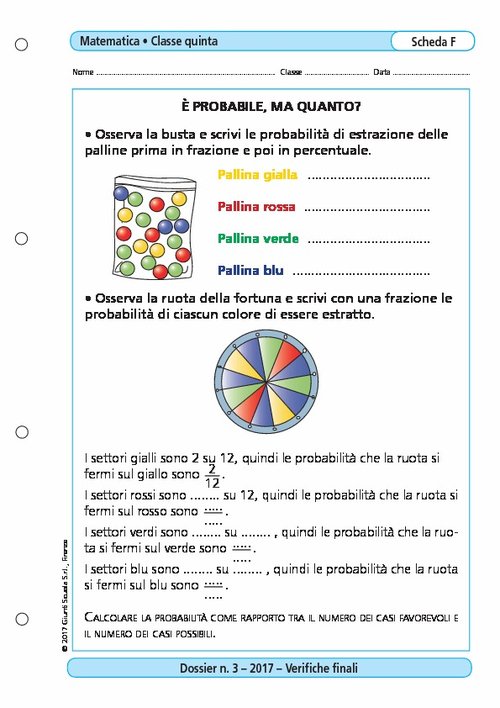 È probabile, ma quanto? | Giunti Scuola È probabile, ma quanto? | Giunti Scuola