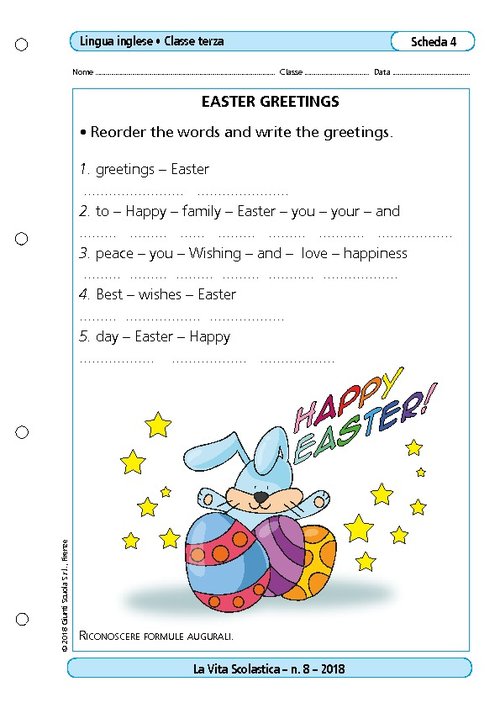 Easter greetings | Giunti Scuola Easter greetings | Giunti Scuola