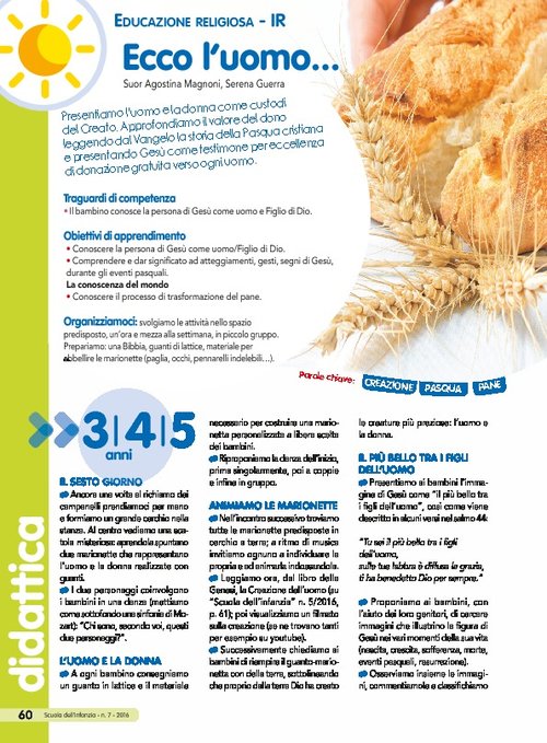 Ecco l'uomo... | Giunti Scuola